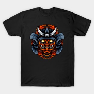 Oni Samurai Head T-Shirt